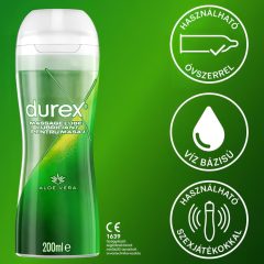 Durex 2in1 masszázsolaj - Aloe Vera (200ml)
