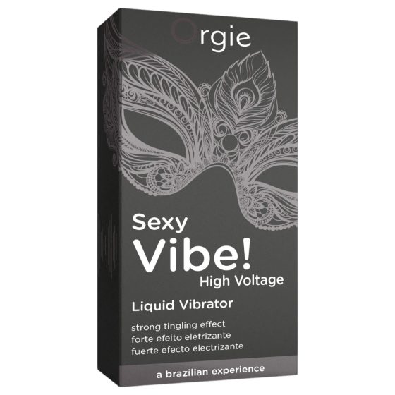 Orgie Sexy Vibe High Voltage - unisex folyékony vibrátor (15ml)