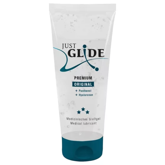 Just Glide Premium Original - vegán, vízbázisú síkosító (200ml)