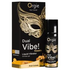   Orgie Dual Vibe! - folyékony vibrátor - Pinã Colada (15ml)