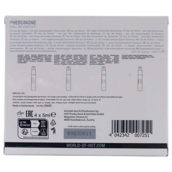 HOT LMTD feromon parfüm csomag nőknek (4x5ml)