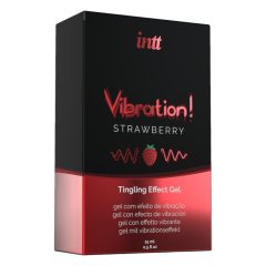 Intt Vibration! - folyékony vibrátor - eper (15ml)