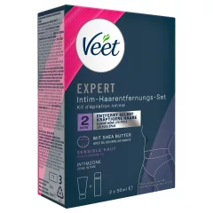   Veet - intim szőrtelenítő krém és hidratáló hab nőknek (2*50ml)