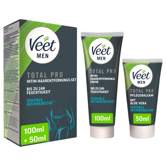 Veet - intim szőrtelenítő krém és balzsam férfiaknak (100+50ml)