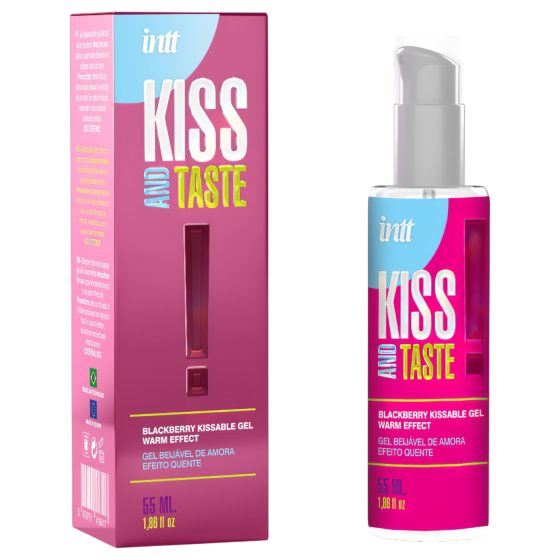 Intt Kiss and Taste - melegítő hatású síkosító gél - szeder (55ml)