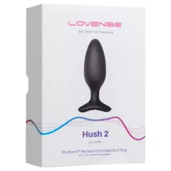   Lovense Hush 2 M - fekete app-vezérelt anál vibrátor (45 mm)