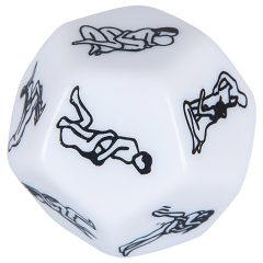 12 oldalú szex dobókocka - fehér