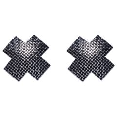 Cottelli - strasszos X bimbómatrica (fekete)