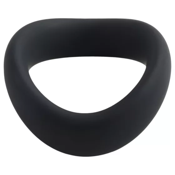 Pulselock Cocktura - csavart szilikon péniszgyűrű (fekete) - 45mm