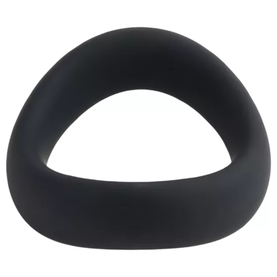Pulselock Cocktura - csavart szilikon péniszgyűrű (fekete) - 47,5mm