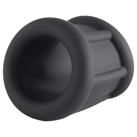 Pulselock Cocktura - fekete bordázott szilikon péniszgyűrű (30 mm)