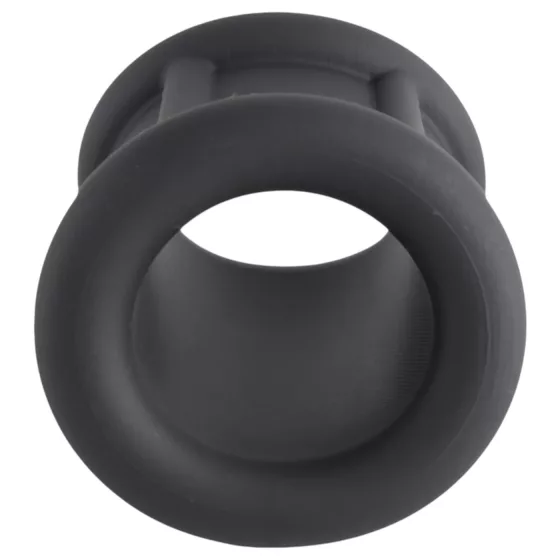 Pulselock Cocktura - fekete bordázott szilikon péniszgyűrű (30 mm)