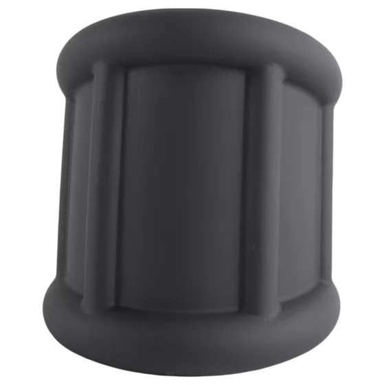 Pulselock Cocktura - fekete bordázott szilikon péniszgyűrű (30 mm)