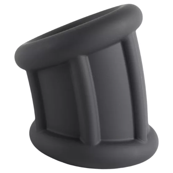 Pulselock Cocktura - fekete bordázott szilikon péniszgyűrű (30 mm)