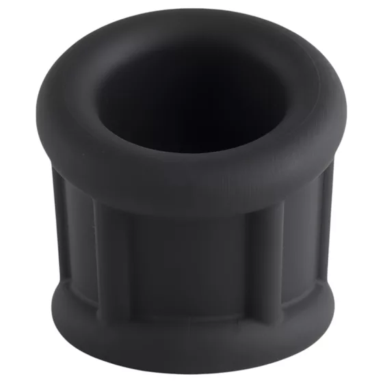 Pulselock Cocktura - fekete bordázott szilikon péniszgyűrű (30 mm)