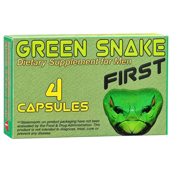 Green Snake First - étrend-kiegészítő kapszula férfiaknak (4 db)