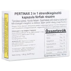   Pertinax 3in1 Plus - étrend kiegészítő kapszula férfiaknak (4db)