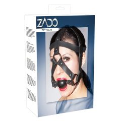 ZADO - bőr szerszám és szájpecek (fekete)