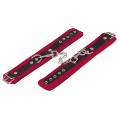 / ZADO - bőr bokabilincs (piros)