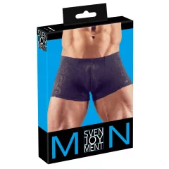   Svenjoyment - áttetsző devoré mintás férfi alsó (fekete)