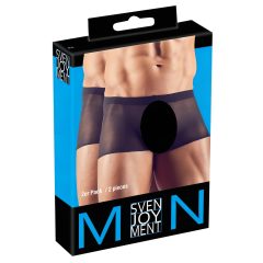  Svenjoyment - átlátszó boxer szett - fekete (2 részes) S-L