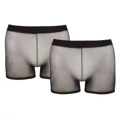   Svenjoyment - fekete áttetsző férfi boxer szett - 2 részes (S-L)