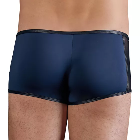 NEK - fekete fűzős-necc betétes férfi boxer (kék)