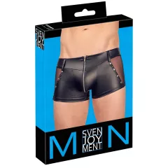 Svenjoyment - fényes cipzáros férfi boxer (fekete)