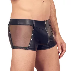 Svenjoyment - fényes cipzáros férfi boxer (fekete)