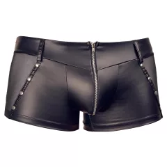 Svenjoyment - fényes cipzáros férfi boxer (fekete)