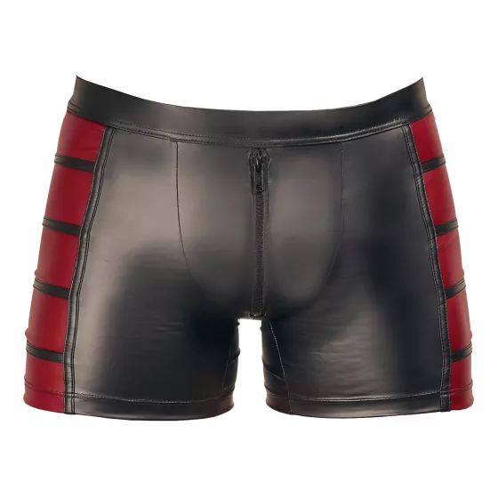 NEK - piros oldal betétes cipzáras boxer (fekete)