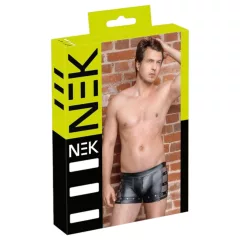 NEK - szegecses, cipzáras boxer (fekete)