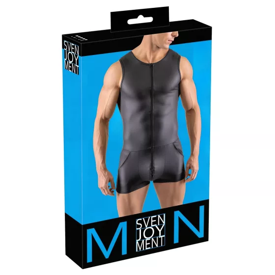 / Svenjoyment - ujjatlan, rövid férfi overál (fekete)