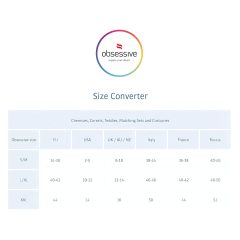Obsessive 818-SEG-1 - strasszos fehérnemű szett (fekete)