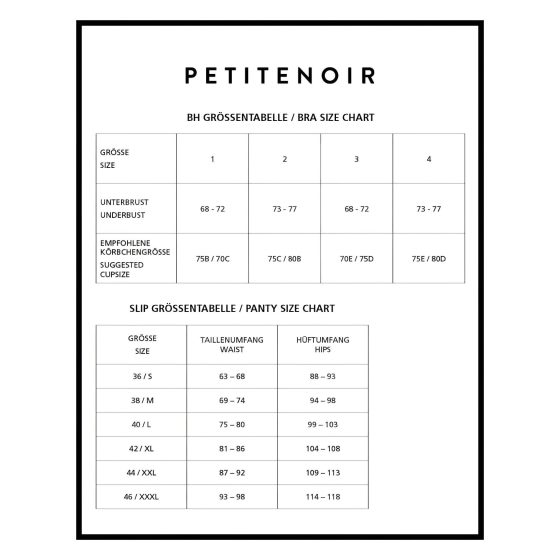 / Petite Noir Exclusive - csíkos melltartó szett (fekete)