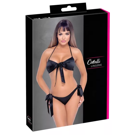 / Cottelli - bikini fazonú melltartó szett (fekete)