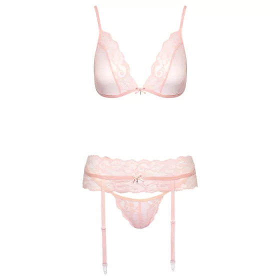 / Kissable - csipke fehérnemű szett (pink)
