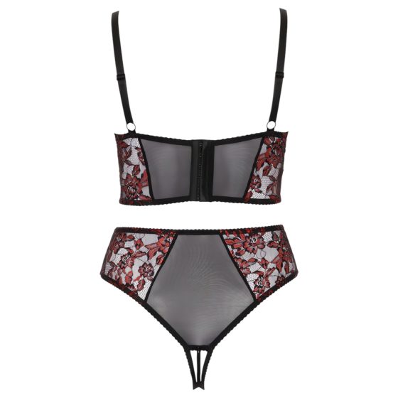 Cottelli Plus Size - melltartó szett (piros)