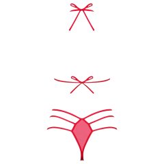 Obsessive Giftella - masnis fehérnemű szett (piros)