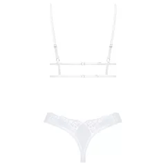 Obsessive Set Heavenlly - csipkés melltartó szett (fehér)