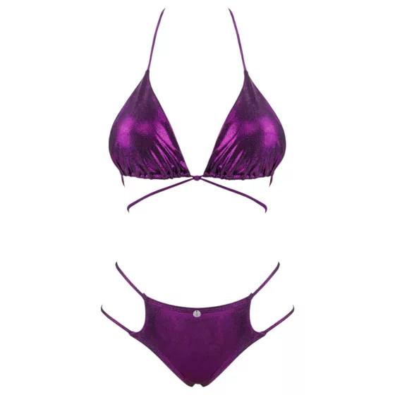 / Obsessive Balitta - fényes, nyakpántos bikini (lila)