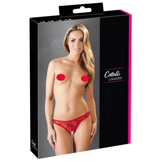 Cottelli - Szextanga csipkéből (piros)