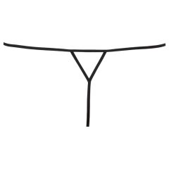 Cottelli - Strasszos női, nyitott tanga (fekete)