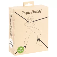 Vegan Fetish - ágyhoz kötöző szett (fekete)