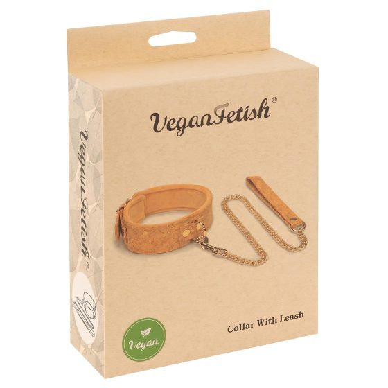 / Vegan Fetish - nyakörv és póráz (parafa)