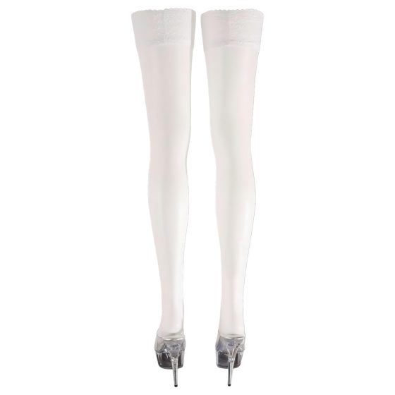 Cottelli - Szaténos combfix (fehér)