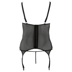 Cottelli - Virágos női felső, molett fazonban (fekete)