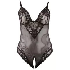 Cottelli Plus Size - csipkés body (fekete)