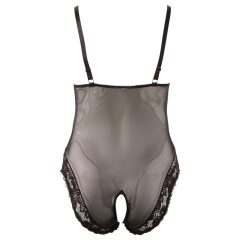 / Cottelli Plus Size - csipkés body (fekete)
