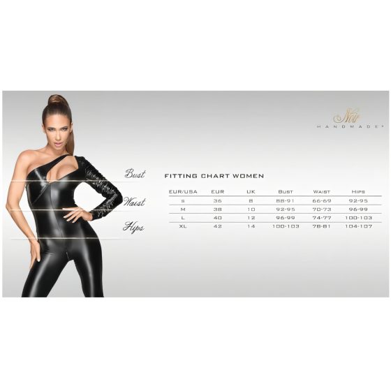 / Noir - nyakpántos, lenge body (fekete)